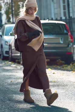 Outlet FALDA CRUZADA PUNTO LISO Mujer Cárdigan / Jerséis|Punto