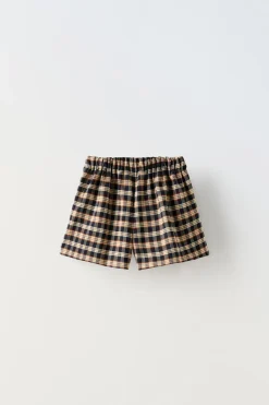 Niños ZARA 1½ - 6 Años·Faldas / Bermudas|6 - 18 Meses·Braguitas / Bermudas<FALDA CUADROS HEBILLA