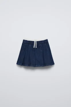 Niños ZARA 6 - 14 Años·Faldas / Bermudas<FALDA DENIM COMBINADA