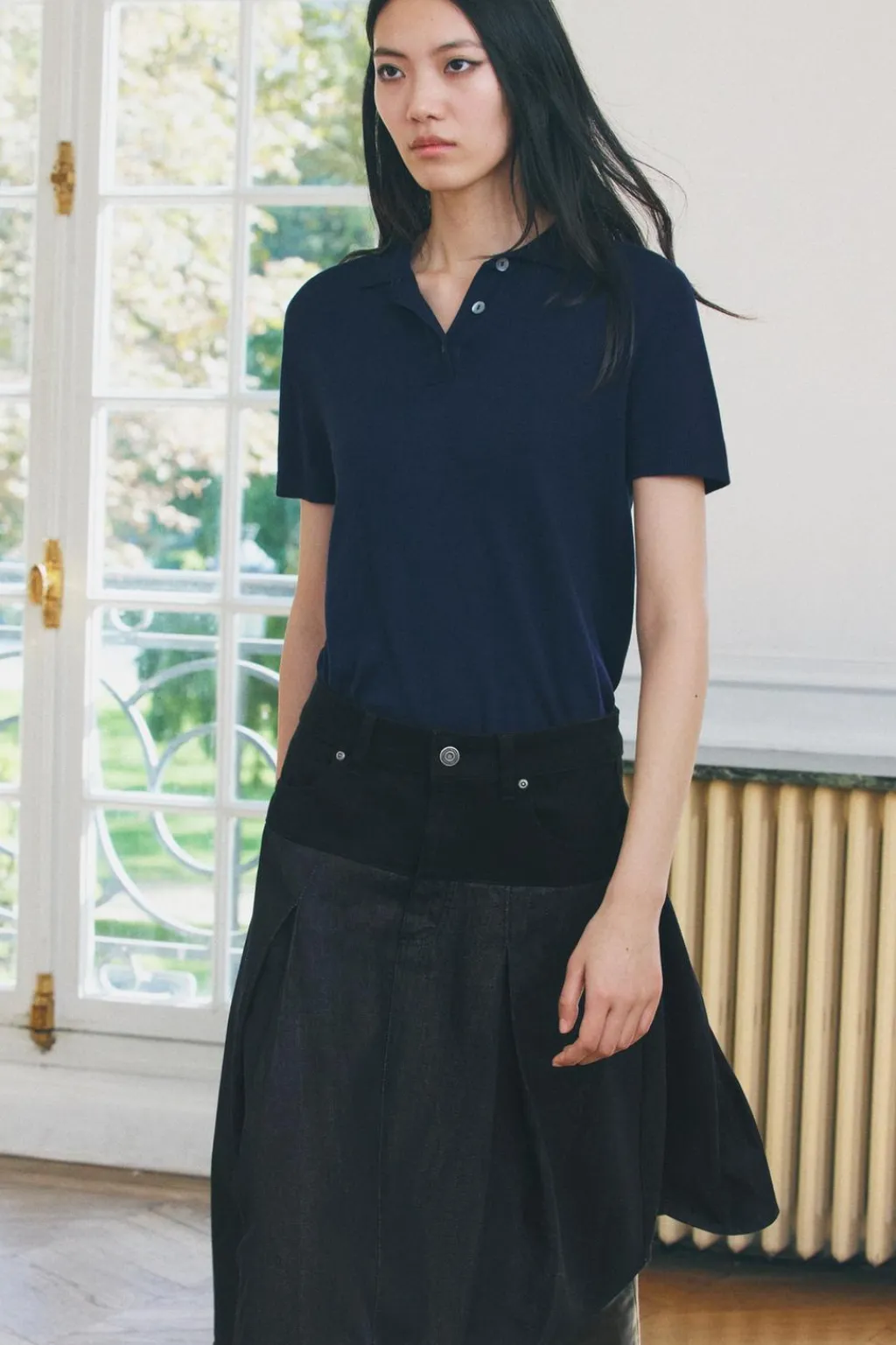 Hot FALDA DENIM COMBINADA ZW COLLECTION Mujer Faldas / Shorts