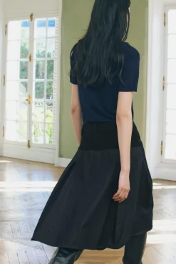 Hot FALDA DENIM COMBINADA ZW COLLECTION Mujer Faldas / Shorts