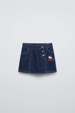 Niños ZARA 1½ - 6 Años·Jeans / Denim|1½ - 6 Años·Faldas / Bermudas<FALDA DENIM HELLO KITTY ©