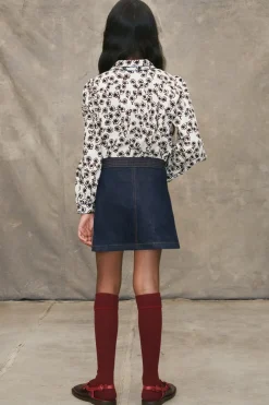 Niños ZARA 6 - 14 Años·Faldas / Bermudas<FALDA DENIM ONDAS LIMITED EDITION
