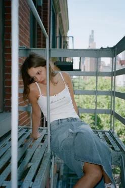 Discount FALDA DENIM TRF TIRO MEDIO Mujer Faldas / Shorts