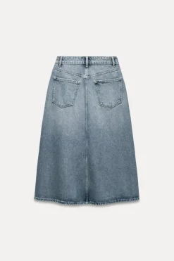 Discount FALDA DENIM TRF TIRO MEDIO Mujer Faldas / Shorts