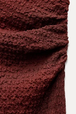 Fashion FALDA DRAPEADA TEXTURA Mujer Faldas / Shorts