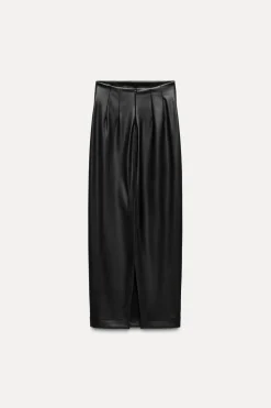 New FALDA EFECTO PIEL ABERTURA ZW COLLECTION Mujer Faldas / Shorts