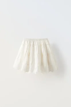 Niños ZARA 6 - 14 Años·Faldas / Bermudas<FALDA ENTREDOS