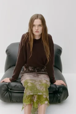 Clearance FALDA ESTAMPADA ORGANZA ZW COLLECTION Mujer Faldas / Shorts