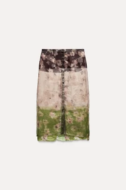 Clearance FALDA ESTAMPADA ORGANZA ZW COLLECTION Mujer Faldas / Shorts