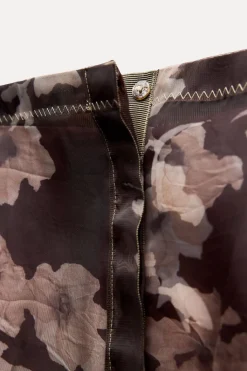 Clearance FALDA ESTAMPADA ORGANZA ZW COLLECTION Mujer Faldas / Shorts