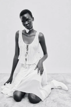 Online FALDA ESTAMPADA VOLANTES Mujer Faldas / Shorts