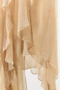 Online FALDA ESTAMPADA VOLANTES Mujer Faldas / Shorts