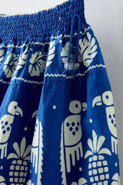 Niños ZARA 6 - 14 Años·Faldas / Bermudas<FALDA ESTAMPADO PAJAROS