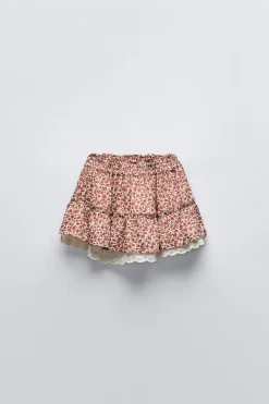 Niños ZARA 1½ - 6 Años·Faldas / Bermudas|6 - 18 Meses·Braguitas / Bermudas<FALDA FLORES