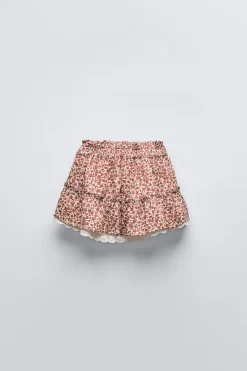 Niños ZARA 1½ - 6 Años·Faldas / Bermudas|6 - 18 Meses·Braguitas / Bermudas<FALDA FLORES