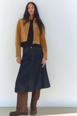 Best FALDA GLOBO DENIM TRF Mujer Faldas / Shorts