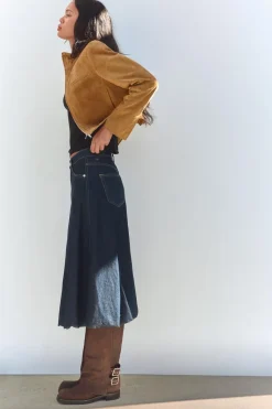 Best FALDA GLOBO DENIM TRF Mujer Faldas / Shorts