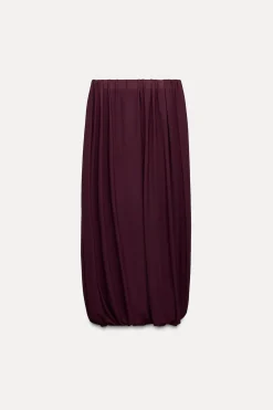 New FALDA GLOBO DRAPEADA Mujer Faldas / Shorts