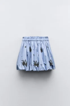 Niños ZARA 6 - 14 Años·Faldas / Bermudas<FALDA GLOBO JOYAS