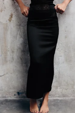 Outlet FALDA LARGA COMBINADA Mujer Faldas / Shorts