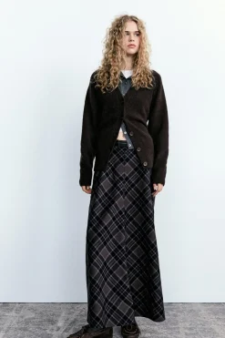 Discount FALDA LARGA CUADROS Mujer Faldas / Shorts