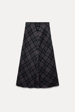 Discount FALDA LARGA CUADROS Mujer Faldas / Shorts