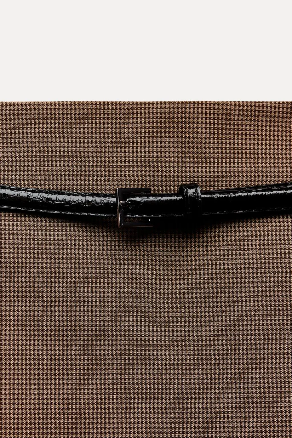 New FALDA LARGA CUADROS CINTURÓN Mujer Faldas / Shorts