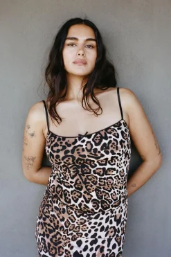 Hot FALDA LARGA POLIAMIDA ESTAMPADO ANIMAL Mujer Faldas / Shorts