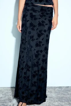 Clearance FALDA LARGA TUL FLOCADO Mujer Faldas / Shorts