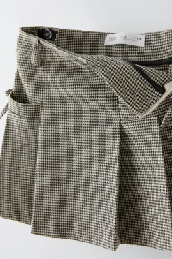 Niños ZARA 6 - 14 Años·Faldas / Bermudas<FALDA LAZOS PATA DE GALLO