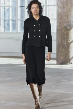 Hot FALDA MIDI 100% LANA Mujer Cárdigan / Jerséis|Punto