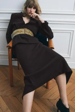 Clearance FALDA MIDI ABERTURA Mujer Faldas / Shorts