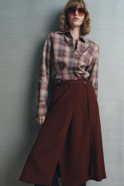 Hot FALDA MIDI ABERTURAS ZW COLLECTION Mujer Faldas / Shorts