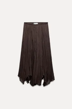 New FALDA MIDI ASIMÉTRICA ZW COLLECTION Mujer Faldas / Shorts