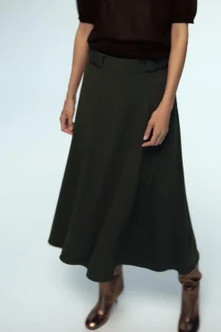 Online FALDA MIDI CREPE Mujer Faldas / Shorts