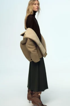 Online FALDA MIDI CREPE Mujer Faldas / Shorts