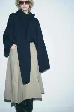 Outlet FALDA MIDI CUADROS ZW COLLECTION Mujer Faldas / Shorts