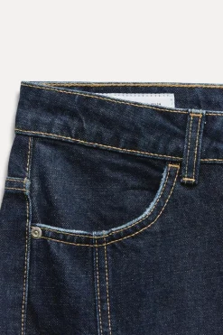 Online FALDA MIDI DENIM TRF Mujer Faldas / Shorts