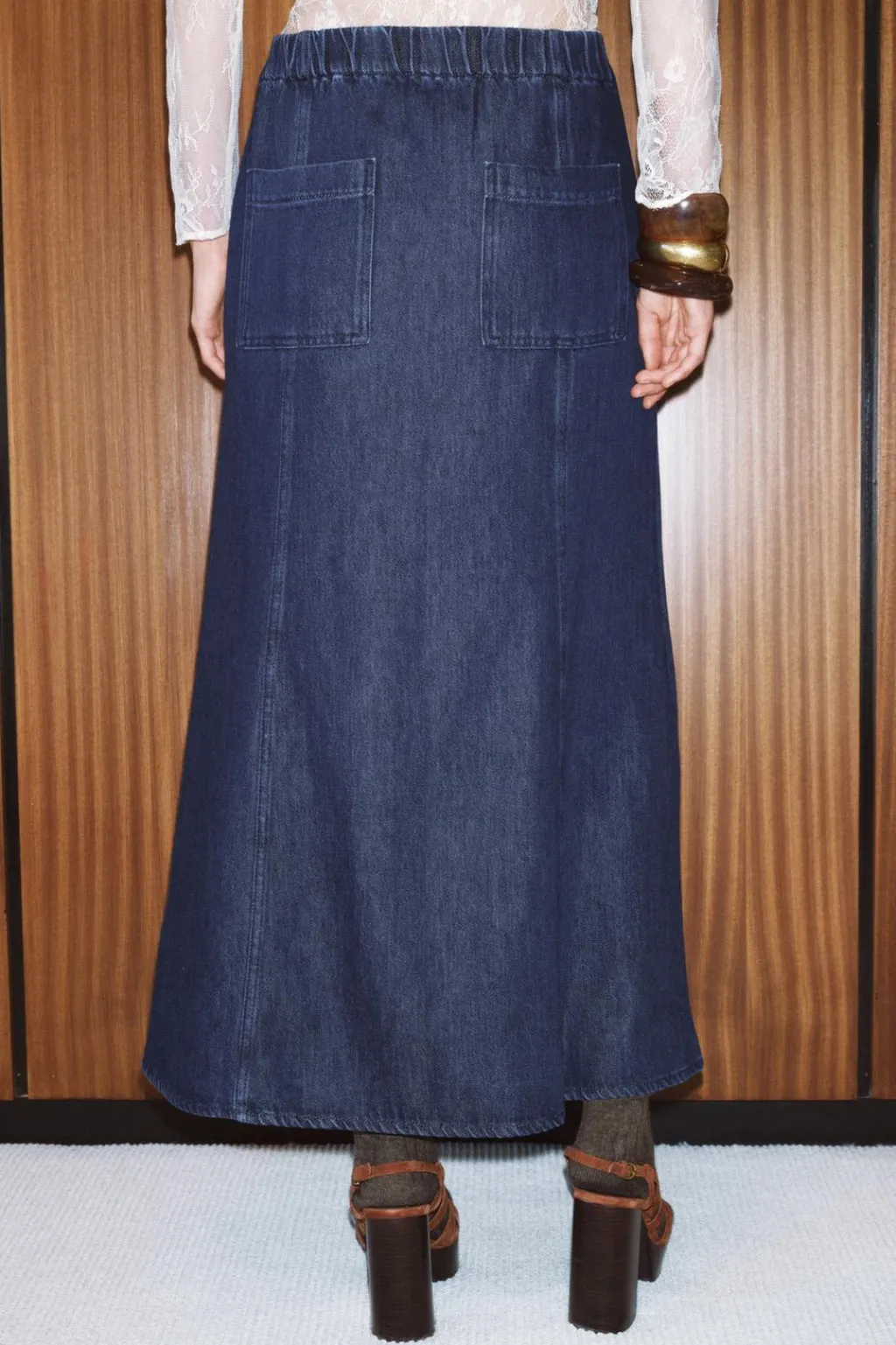 Hot FALDA MIDI DENIM ZW COLLECTION Mujer Faldas / Shorts