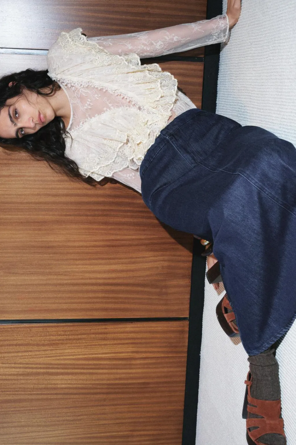 Hot FALDA MIDI DENIM ZW COLLECTION Mujer Faldas / Shorts