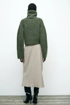 Outlet FALDA MIDI EFECTO ANTE Mujer Faldas / Shorts