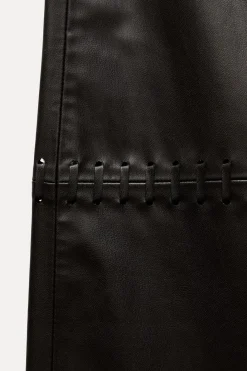 Best FALDA MIDI EFECTO PIEL Mujer Faldas / Shorts