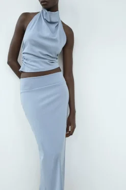 New FALDA MIDI ELÁSTICA Mujer Faldas / Shorts