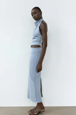 New FALDA MIDI ELÁSTICA Mujer Faldas / Shorts