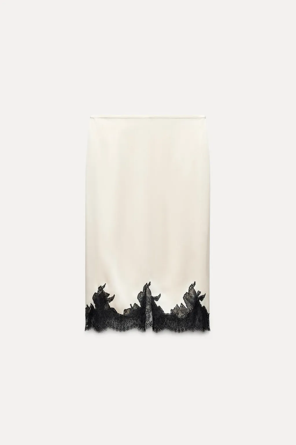 Hot FALDA MIDI ENCAJE ZW COLLECTION Mujer Faldas / Shorts