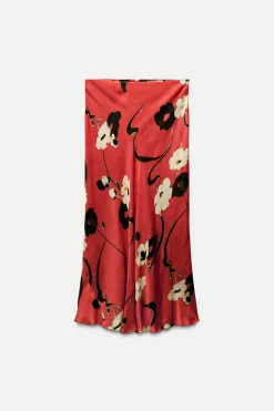 Clearance FALDA MIDI ESATAMPADA ZW COLLECTION Mujer Faldas / Shorts