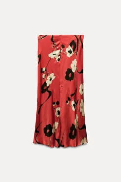 Clearance FALDA MIDI ESATAMPADA ZW COLLECTION Mujer Faldas / Shorts