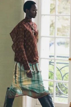 New FALDA MIDI ESTAMPADA ZW COLLECTION Mujer Faldas / Shorts