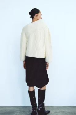 Fashion FALDA MIDI GLOBO TORSIÓN Mujer Faldas / Shorts